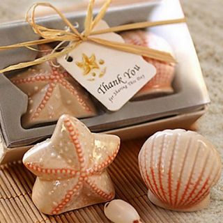 Seashell Starfish Salt and Pepper Shakers