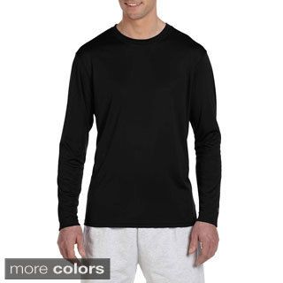 Champion Champion Mens Double Dry Performance Long Sleeve T shirt Black Size 3XL
