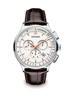 Movado Circa Chronograph Watch    Stainless Steel Brown