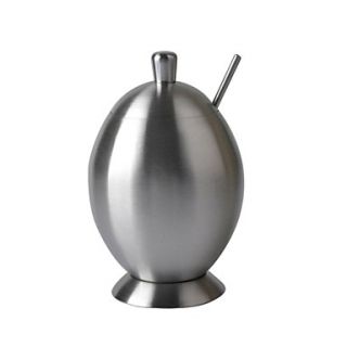 High quality Egg shaped Stainless Steel Spice Jar   Silver