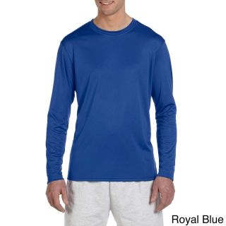 Champion Champion Mens Double Dry Performance Long Sleeve T shirt Blue Size XXL