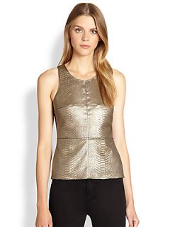 Bailey 44 Xtra Terrestrial Metallic Python Embossed Faux Leather & Stretch Jerse