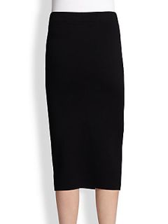 Michael Kors Merino Wool Pencil Skirt   Black