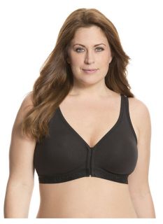 Lane Bryant Plus Size No wire front close bra     Womens Size 42C, Black