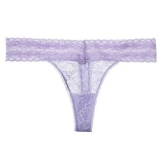 Gilligan & OMalley Womens All Over Lace Thong   Lavender M