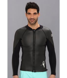 Toes on the Nose Barrier Wetsuit Top Mens Swimwear (Black)