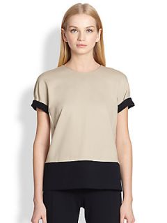 MaxMara Rolle Colorblock Top   Marine