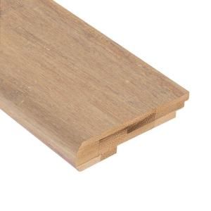 Home Legend Strand Woven Ashford 1/2 in. Thick x 3 3/8 in. Wide x 78 in. Length Bamboo Stair Nose Molding HL218SN