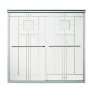 Sterling Plumbing Finesse 59 5/8 in. x 58 5/16 in. Frameless Bypass Tub/Shower Door in Silver 5405 59S G68