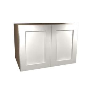 Home Decorators Collection Assembled 30x18x24 in. Wall Double Door Cabinet in Newport Pacific White W302418 NPW