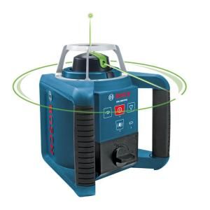 Bosch 1000 ft. Self Leveling Green Rotating Laser Level GRL300HVG