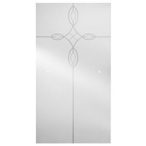 Delta 60 in. Sliding Tub Door Glass Panel in Tranquility SDGT060 CLQ R