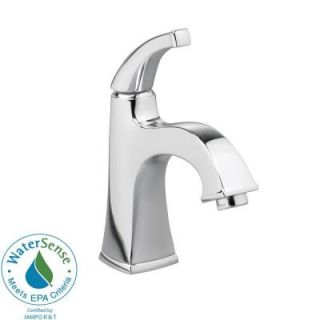 American Standard Town Square Monoblock Single Hole 1 Handle Mid Arc Bathroom Faucet in Polished Chrome 2555.101.002