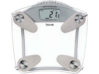TAYLOR 55994192 Glass Body Fat Scale  Bath Scale