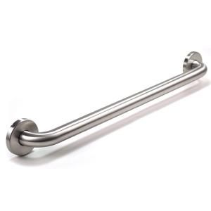 WingIts Premium Series 48 in. x 1.25 in. Grab Bar in Satin Stainless Steel (51 in. Overall Length) WGB5SS48
