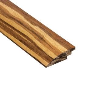 Home Legend Strand Woven Tiger Stripe 3/8 in. Thick x 2 in. Wide x 78 in. Length Bamboo Hard Surface Reducer Molding HL43HSRH