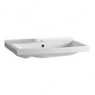 Whitehaus Wall Mounted Bathroom Sink in White LU024 WH