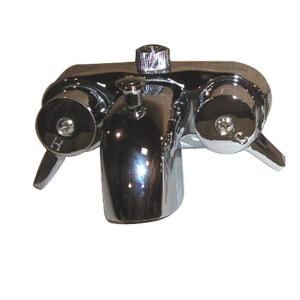 Pegasus 2 Handle Claw Foot Tub Diverter Faucet without Hand Shower in Polished Chrome 195 S CP