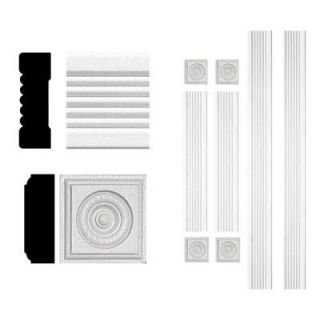 3/4 in. x 2 1/4 in. x 6 ft. MDF Fluted Window Casing Set 4306