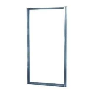 Foremost Tides 23 in. to 25 in. x 65 in. Framed Pivot Shower Door in Silver with Clear Glass TDSW2565 CL SV