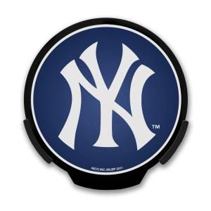 Power Decal 4 in. MLB Team Automatic Activated LED Window Light New York Yankees Logo Sign 156691