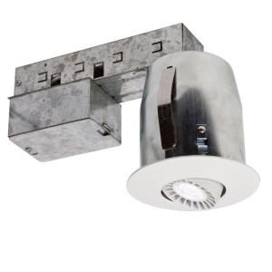 BAZZ 300 Series 3 in. Recessed Matte White LED Fixture Kit 300L11W