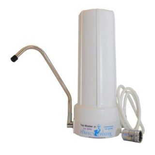 Perfect Water Technologies Tap Master Jr F2 Elite Counter Top Water Filtration System, White TMJRf2E
