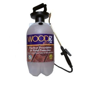 WoodRx 2 gal. Ultra Cedar Transparent Wood Stain/Sealer with Pump Sprayer/Fan Tip 625097