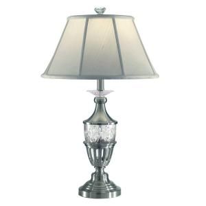 Dale Tiffany Raleigh 27.5 in. Brushed Nickel Table Lamp DISCONTINUED SGT11185
