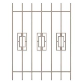 Unique Home Designs Modern Trifecta 36 in. x 48 in. Tan 7 Bar Window Guard SWG0330TAN3648