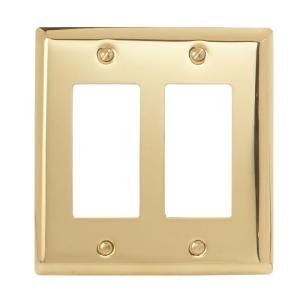 Amerelle Madison 1 Decorator Wall Plate   Polished Brass 75RRBR