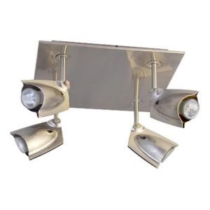 BAZZ Accent 14 Chrome Square Ceiling Track Lighting Fixture with 4 Spot PR4004CH