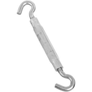 National Hardware 3/8 in. x 10 1/2 in. Zinc Plated Hook/Hook Turnbuckle 2174BC 3/8X10 1/2 TBLK