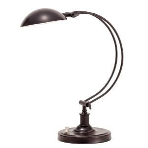 Adesso Scholar 14 in. Antique Bronze LED Desk Lamp 3390 26