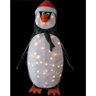 4 Seasons Global 48 in. Animated Penguin with 50 Clear Mini Lights MH69593V5X