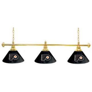 Trademark Global NHL Philadelphia Flyers 60 in. Three Shade Hanging Billiard Lamp NHL4800 PF