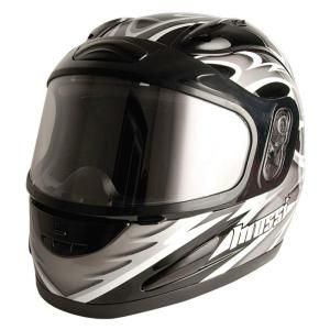 Mossi Medium Adult Silver Full Face Snowmobile Helmet 36 683SV 14