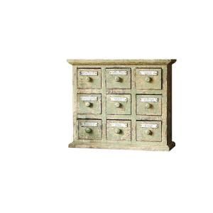 Home Decorators Collection 22 in. W Braeside Aged Green Apothecary Cabinet 0882900610