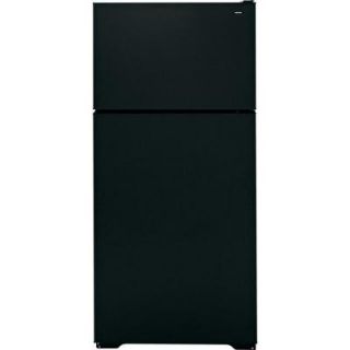 Hotpoint 28 in. W 15.6 cu. ft. Top Freezer Refrigerator in Black HTR16BBERBB