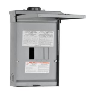 Square D by Schneider Electric Homeline 125 Amp 4 Space 8 Circuit Outdoor Main Lugs Load Center with Ground Bar HOM48L125GRB