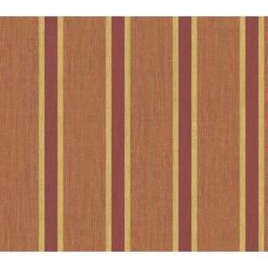 The Wallpaper Company 8 in. x 10 in. Orange Contemporary Stripe Wallpaper Sample WC1280166S