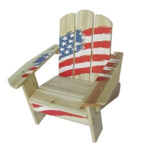 Lohasrus Flag Collection Kids Patio Adirondack Chair MM20131