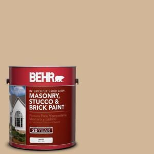 BEHR Premium 1 gal. #MS 29 Antique Gold Satin Interior/Exterior Masonry, Stucco and Brick Paint 28001