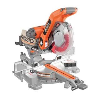 RIDGID 10 in. Sliding Compound Miter Saw with Dual Laser Guide MS255SR
