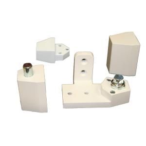 Global Door Controls Arch/Vistawall Style Right Hand Offset Pivot in White TH1110 RH WH