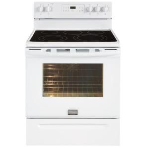 Frigidaire 5.7 cu. ft. Electric Range with Self Cleaning Convection Oven in White FGEF3032MW