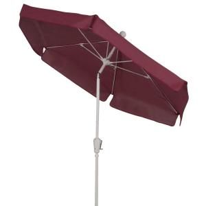 Fiberbuilt Umbrellas 7 1/2 ft. Patio Umbrella in Burgundy 7GCRW T Bur