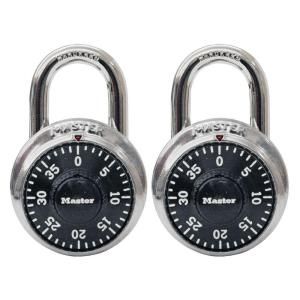 Master Lock Preset Combination Dial Padlock (2 Pack) 1500T