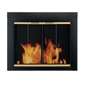 Pleasant Hearth Arrington Medium Glass Fireplace Doors AR 1021