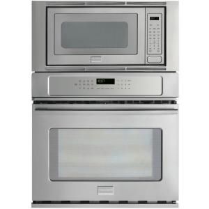 Frigidaire Professional 30 in. Electric Convection Wall Oven with Built In Microwave in Stainless Steel FPMC3085PF